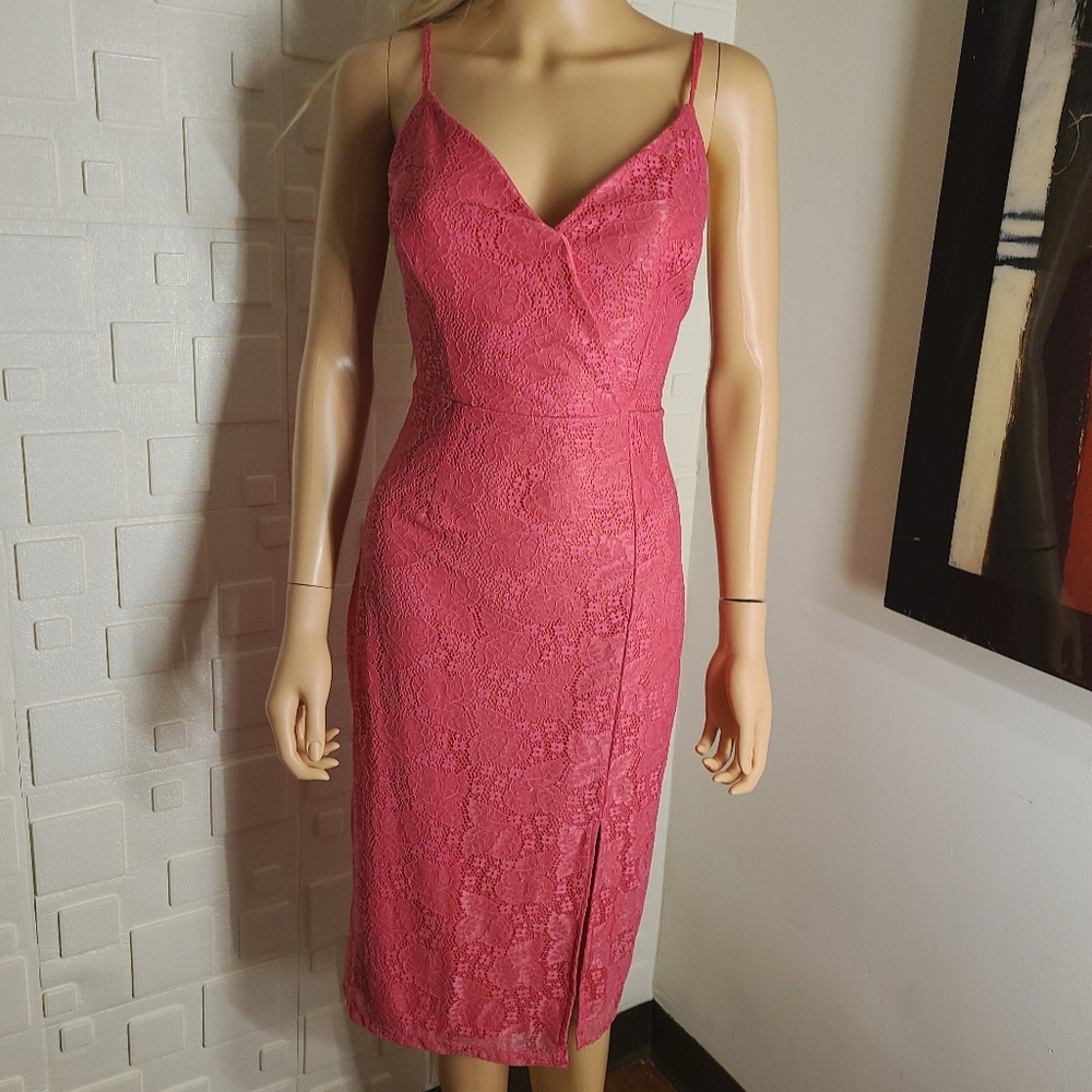 BCBGeneration Pink Lace Dress NWT